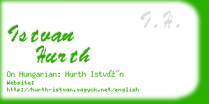 istvan hurth business card